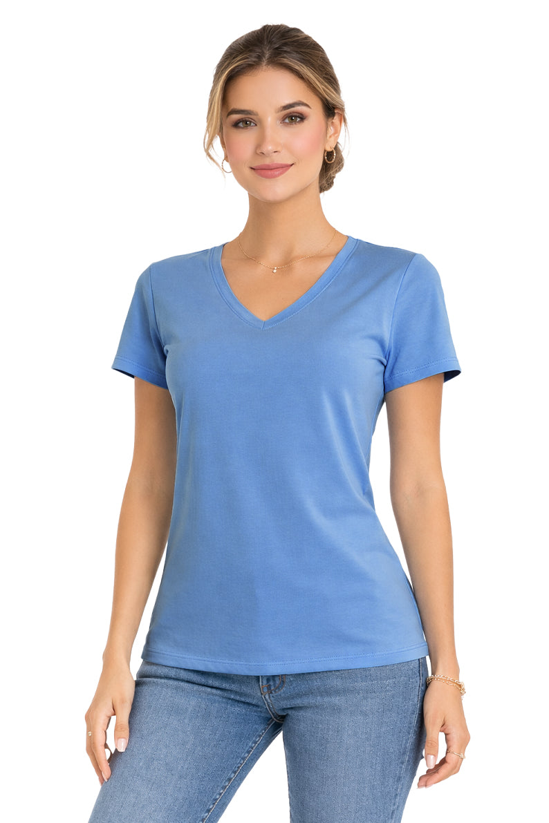 Playera Básica Cuello "V" Bonnie/Blue