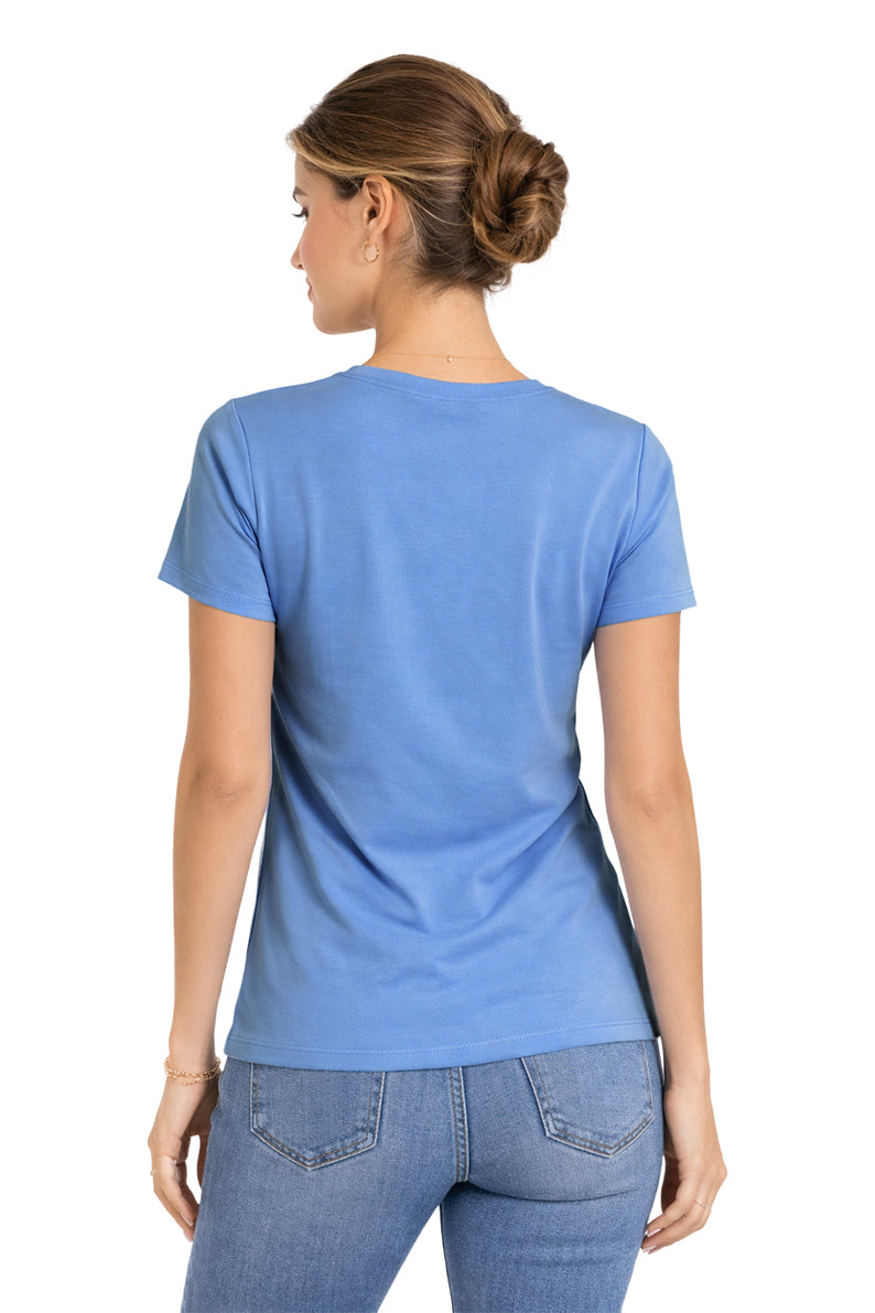 Playera Básica Cuello "V" Bonnie/Blue