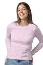 PLAYERA DAMA ML / CUELLO REDONDO LICRA ZARA/ROSA (9004778258655)