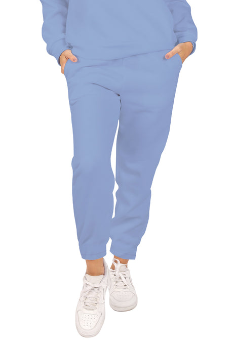 Jogger básico Dama French Terry DENIM/BLUR (9005156925663)