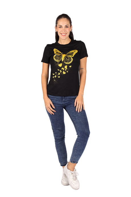 Playera  Mariposa glitter (8039388152031)