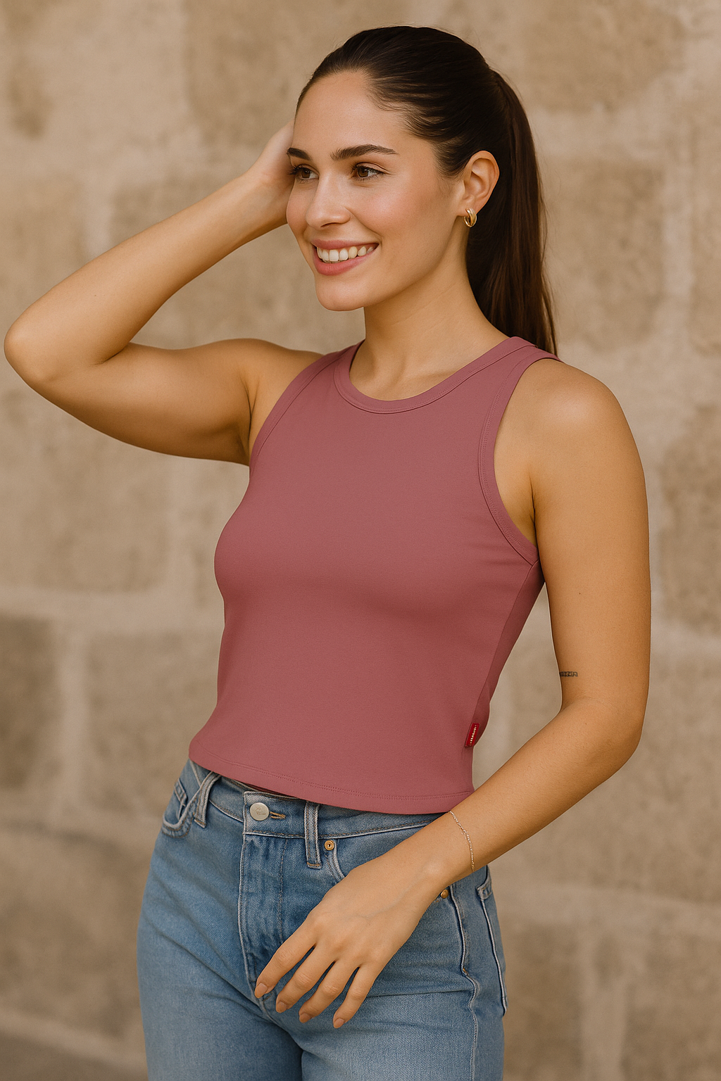 TANK TOP DAMA / BASICA DUSTY/ROSE (9004727533791)