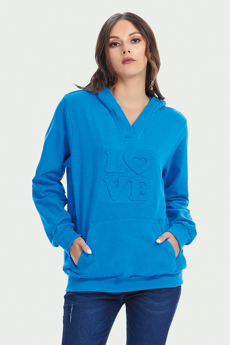 Sudadera Embossing Love (8073365749983)