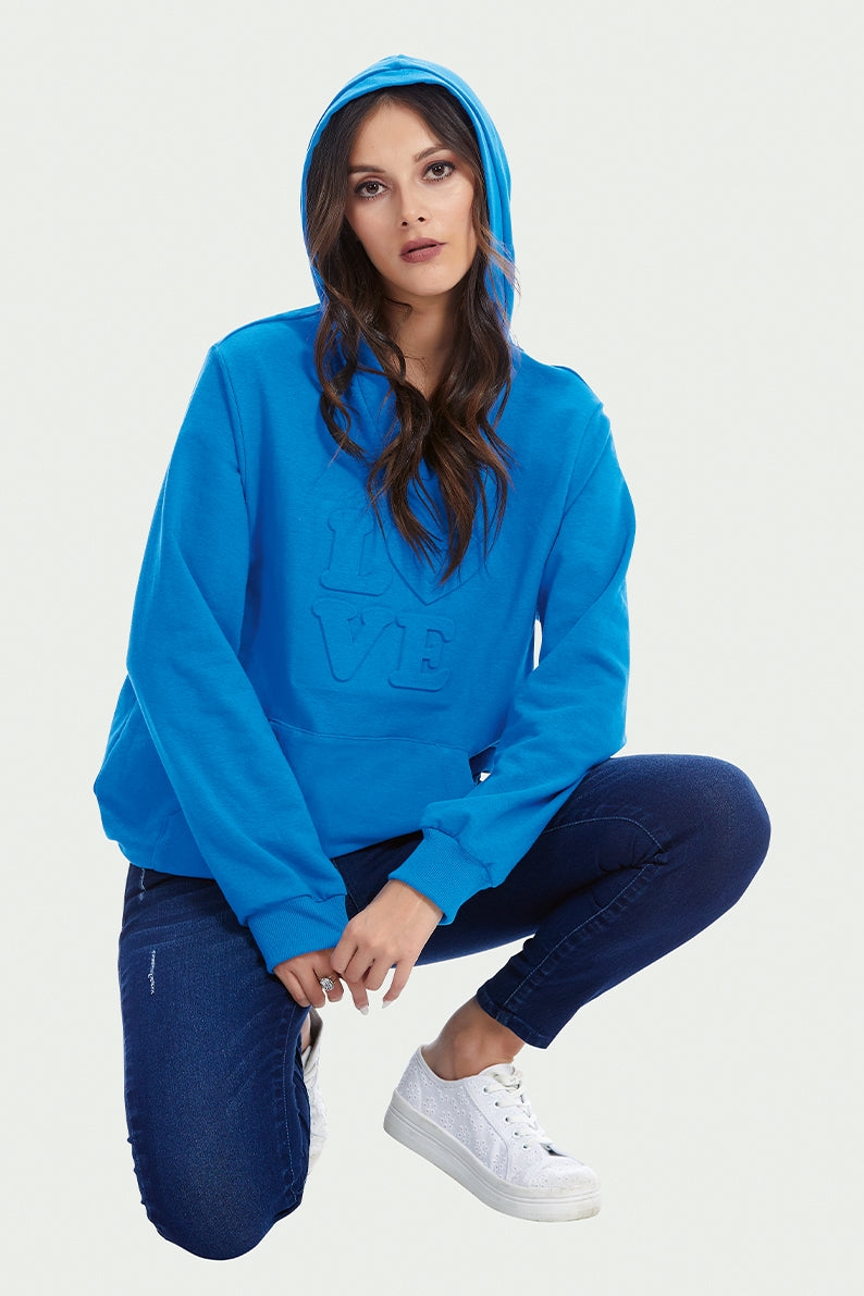 Sudadera Embossing Love (8073365749983)