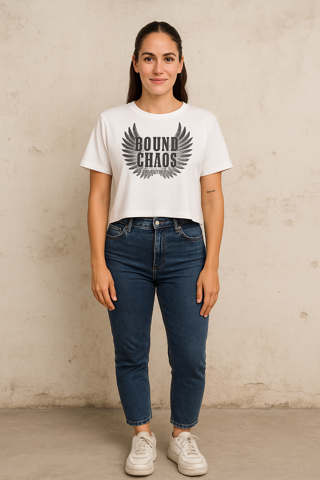 Playera Dama MC / WINGS BLANCO (9028806869215)