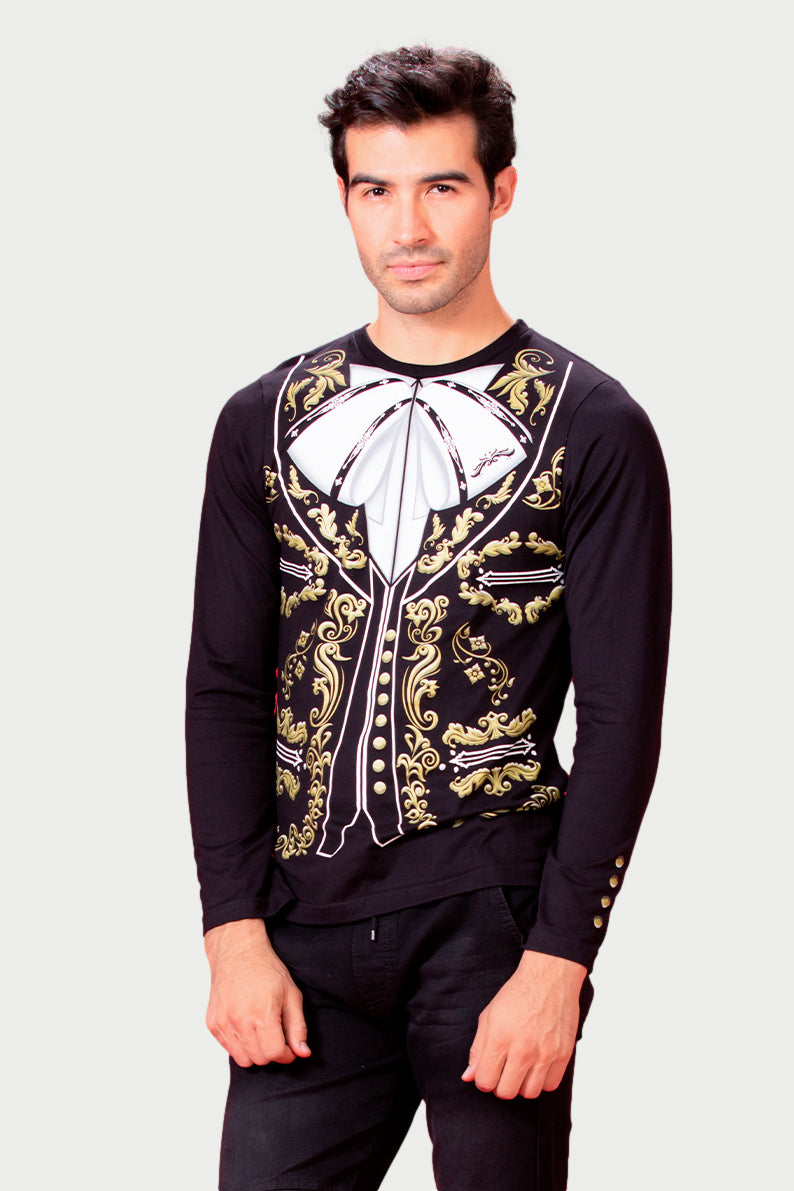 Playera Caballero m/L CHARRO (7824746250463)