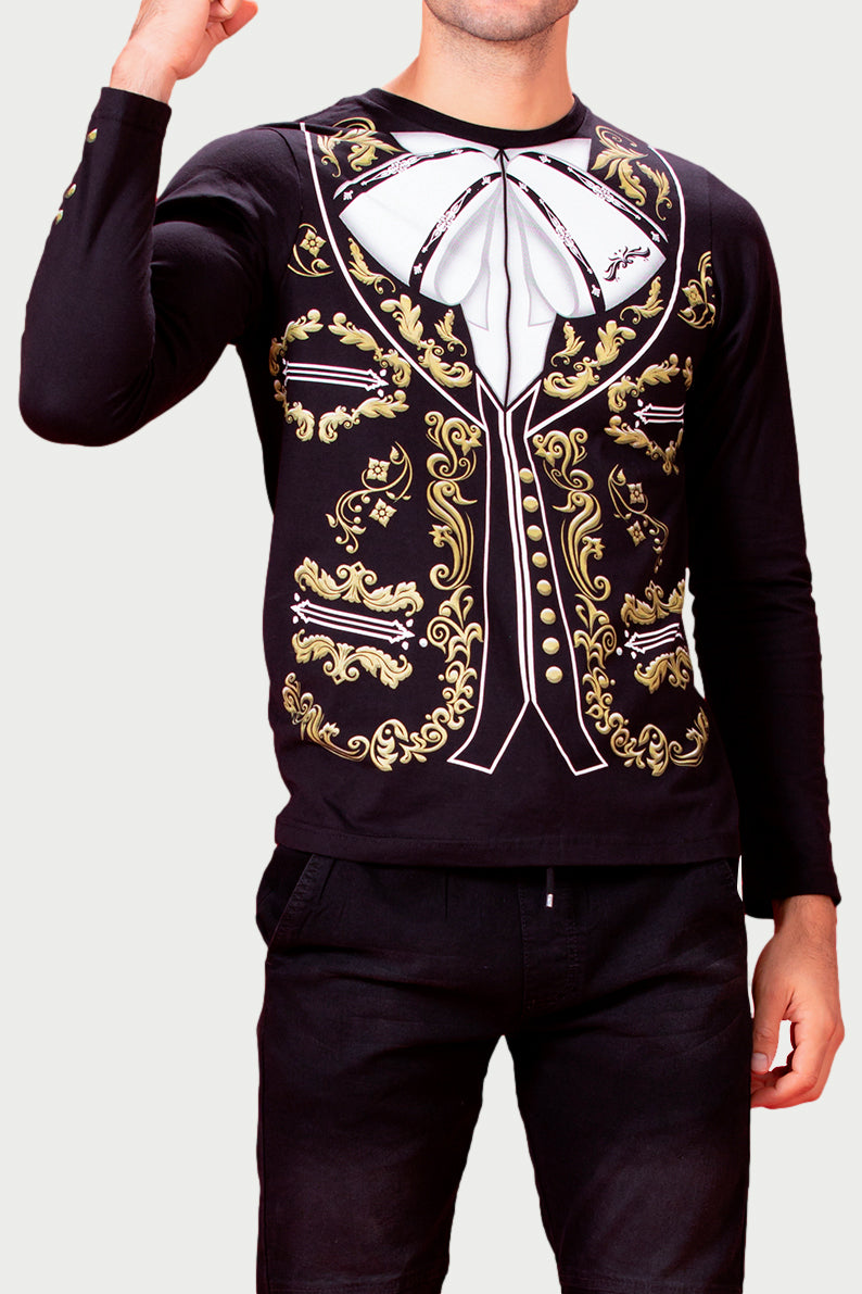 Playera Caballero m/L CHARRO (7824746250463)