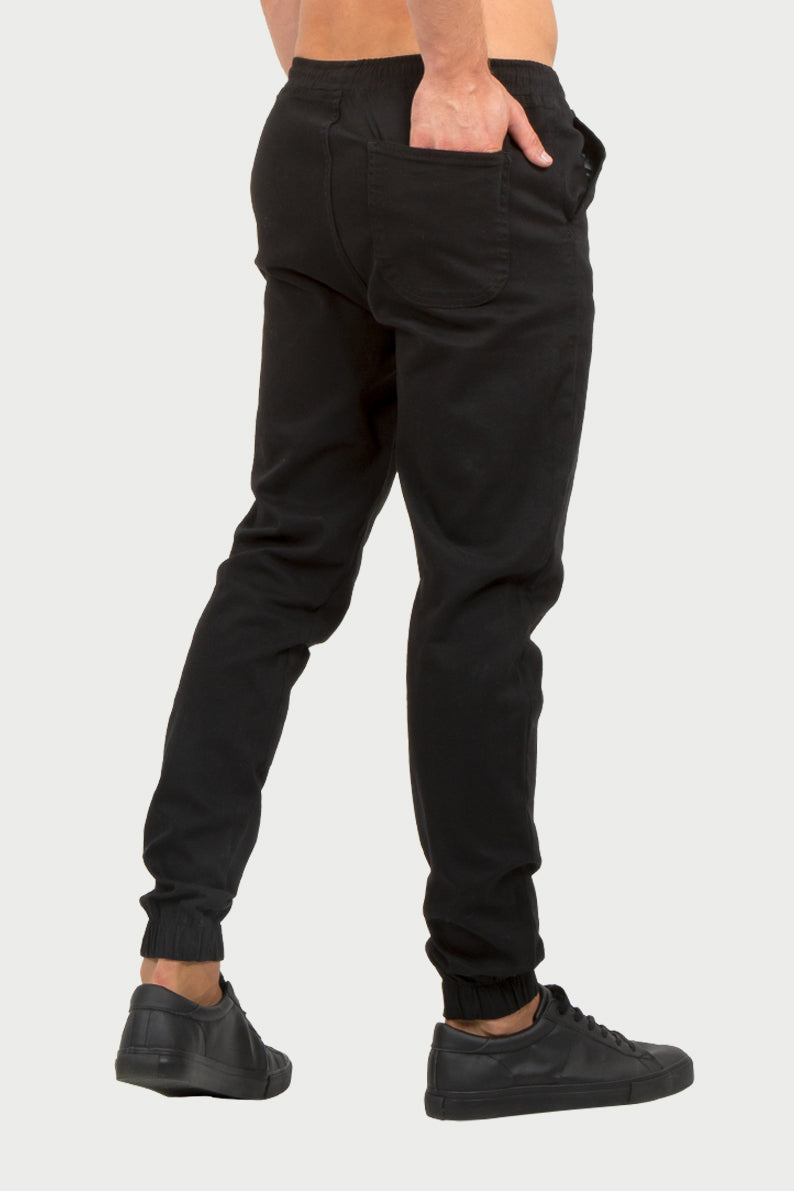 Pantalón Caballero / JOGGER GABARDINA NEGRO (6745671925942)