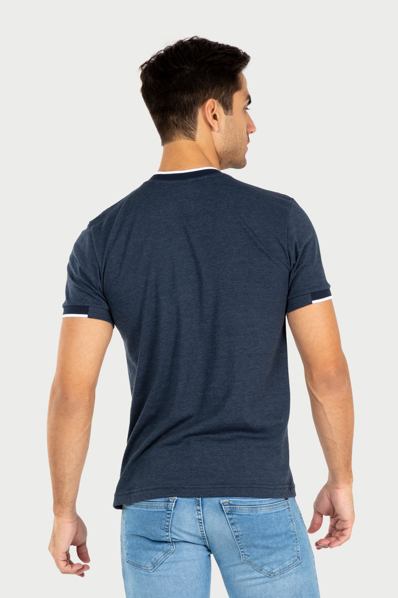 Playera Caballero MC/ HENLEY FILO BLANCO (7067112571062)