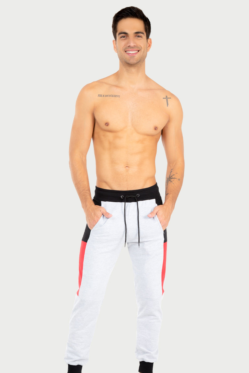 Jogger Caballero / GRIS ROJO (7067752956086)