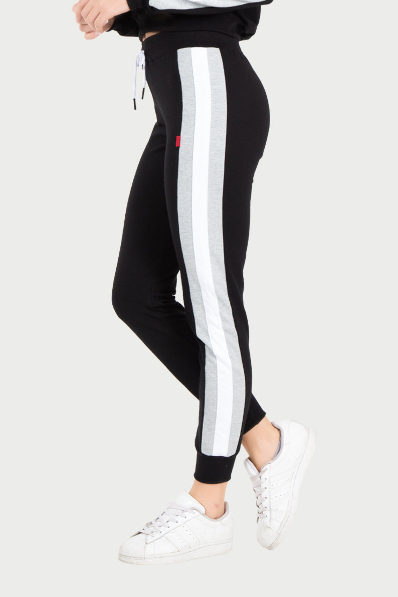 Jogger Dama / NEGRO RAYAS (7067814887606)
