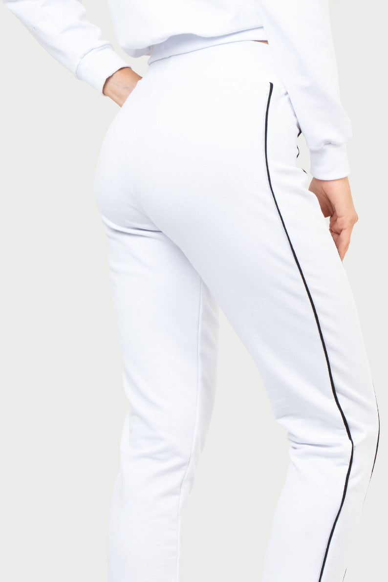 Jogger Dama / JOGGER BLANCO RAYAS (7067819868342)