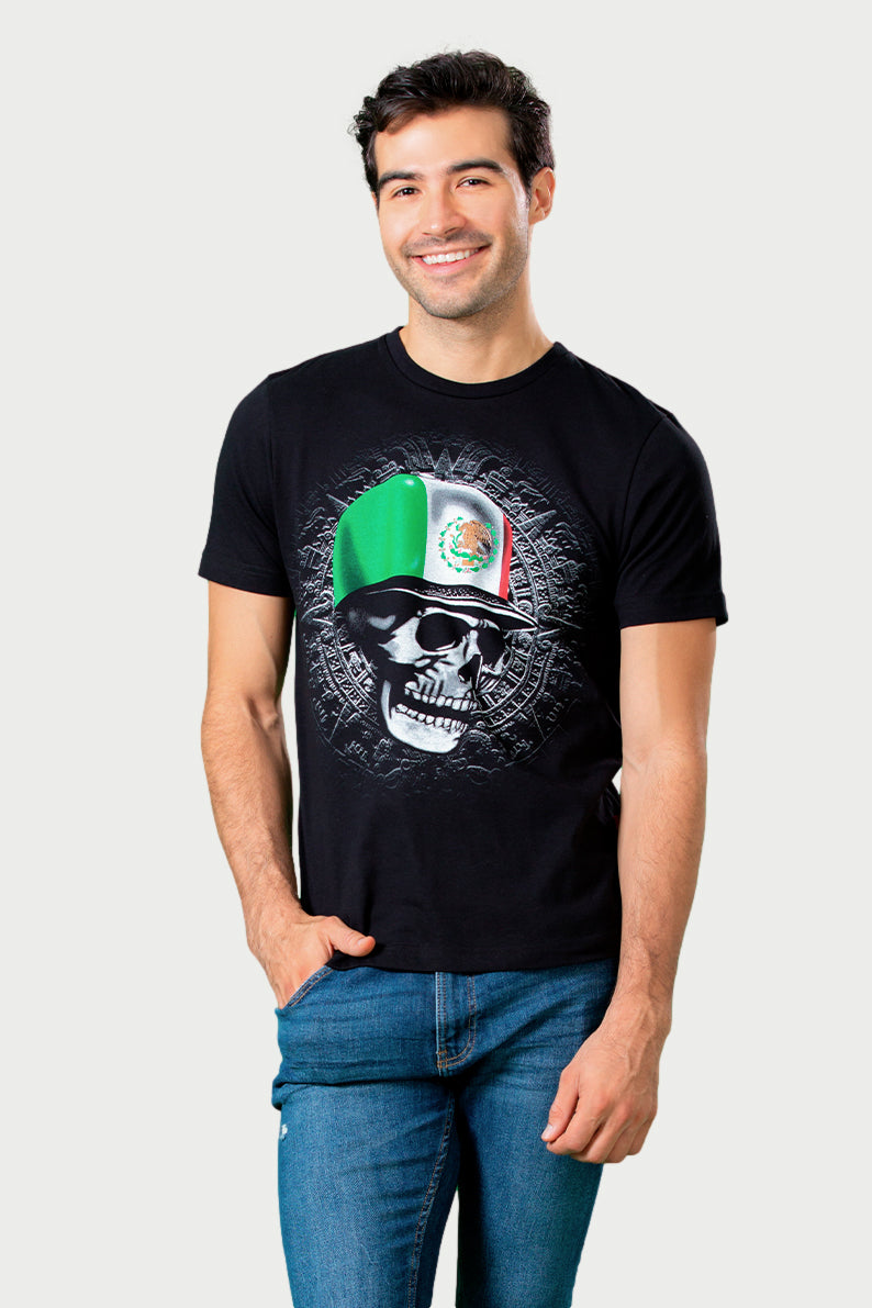 Playera Caballero MC / GORRA TRICOLOR (7824771121375)