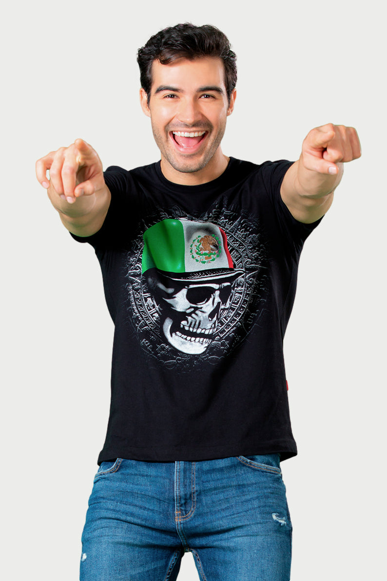 Playera Caballero MC / GORRA TRICOLOR (7824771121375)