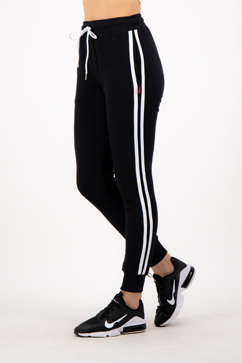 Jogger Dama / 2 LINEAS NEGRO (7540993982687)