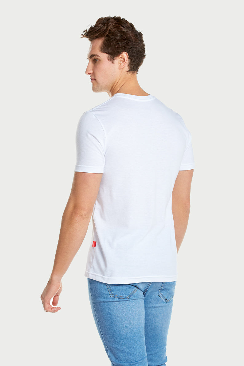 Playera Caballero MC / CHARRO BLANCO (7824818667743)