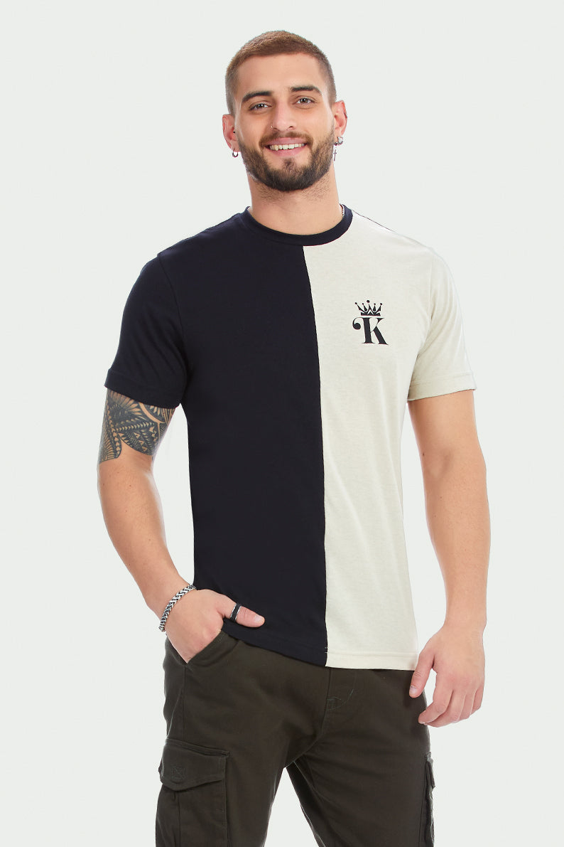 Playera Caballero MC/ CORONA MITAD (7902525161695)