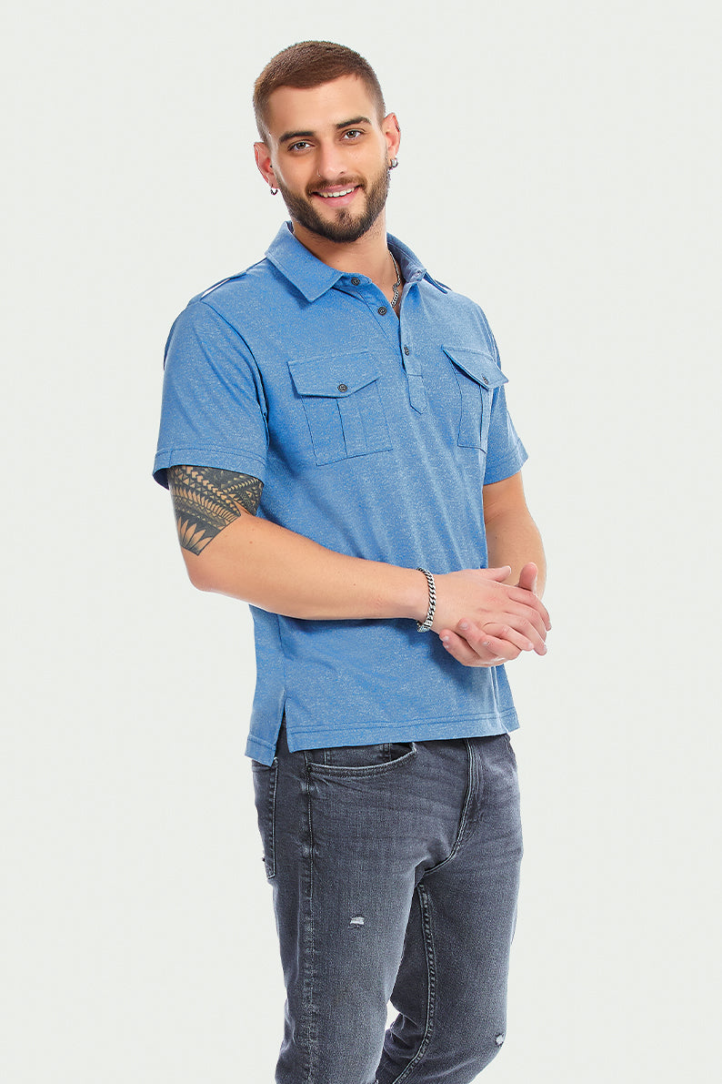 Playera Polo Caballero MC / BOLSA CLOUD (7903253266655)