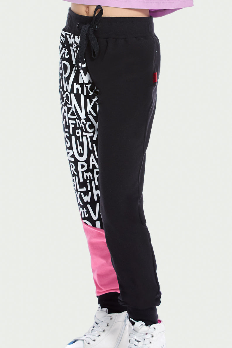 Jogger Niña / LETRAS BLOQUE (7904606126303)