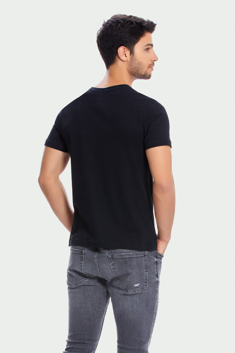 Playera Caballero m/c LOBO BICOLOR (387588456481)