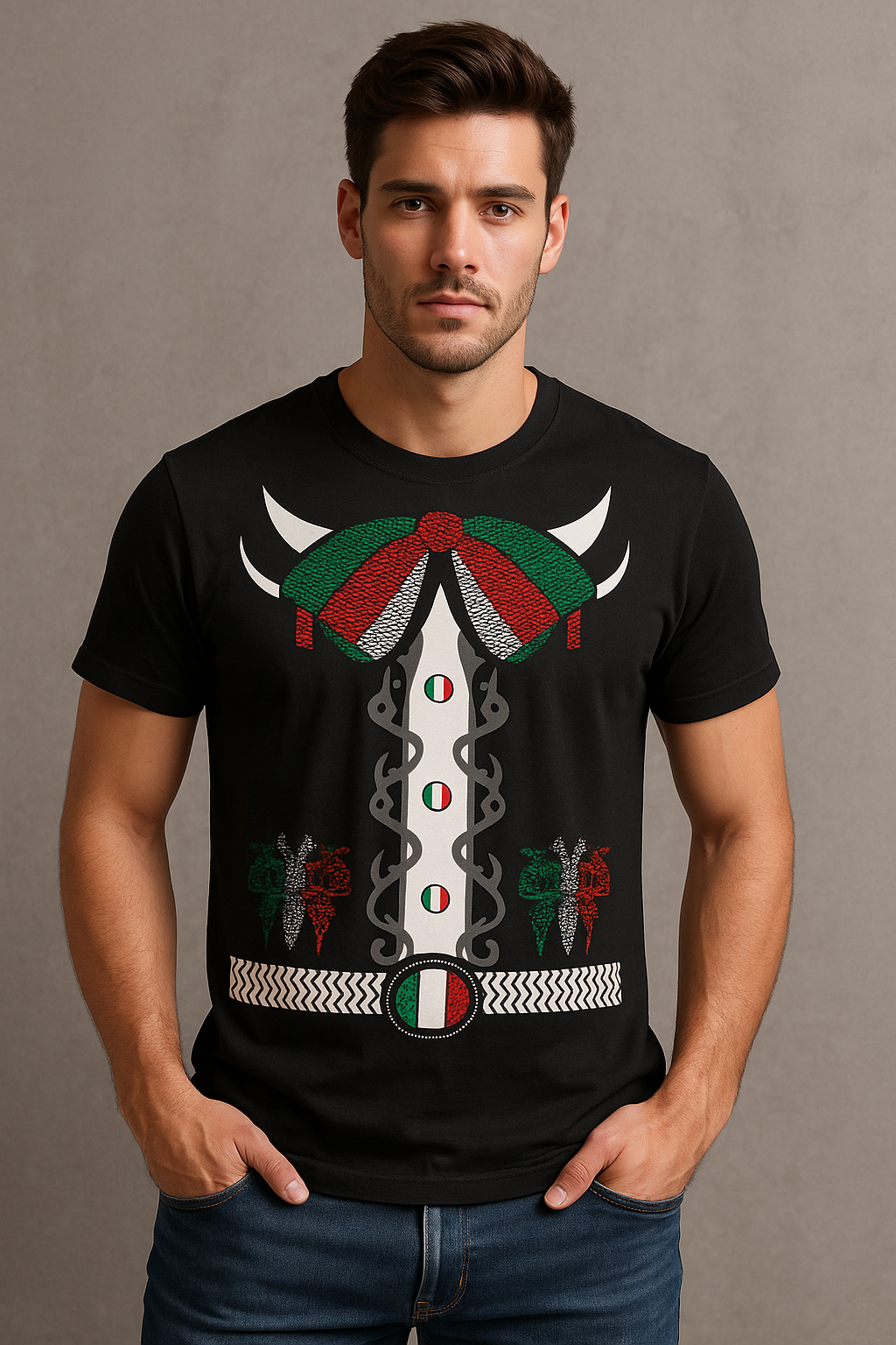 Playera Caballero MC / CIN TRICOLOR (8754698518751)