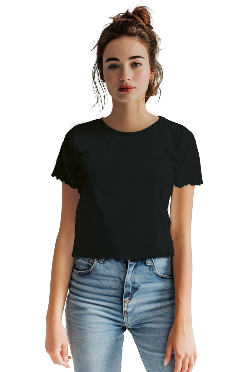 Playera  WAFFLE NEGRO (8569908330719)