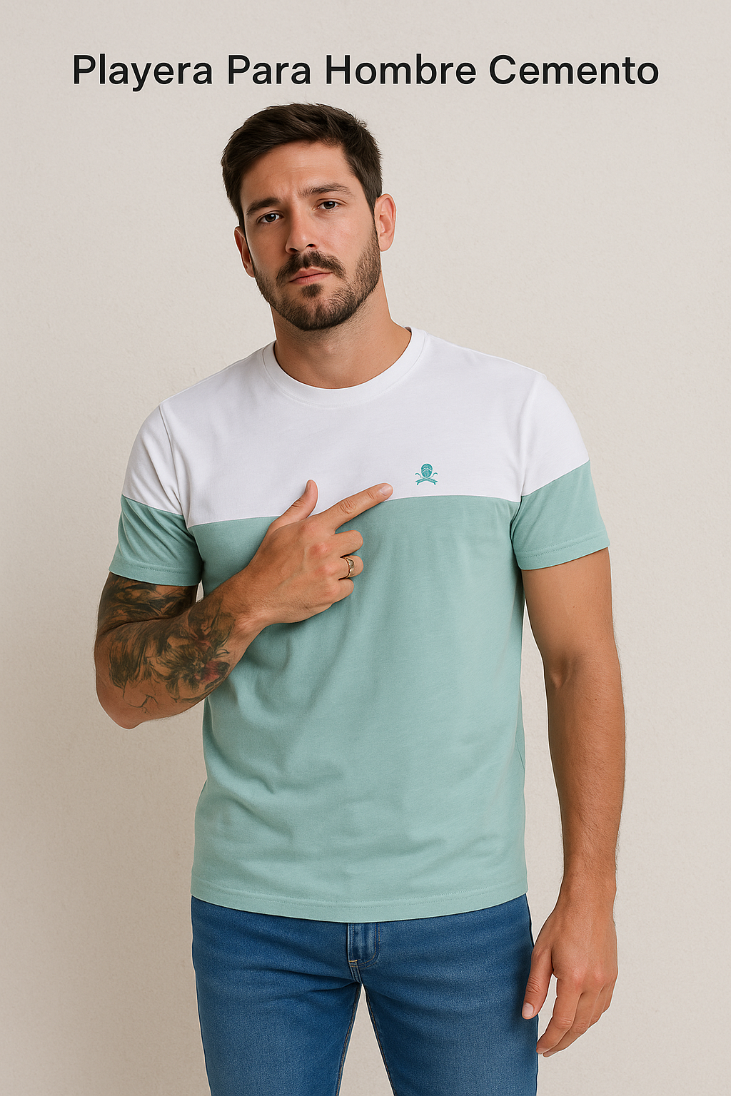 Playera Para Hombre Cemento (8071587627231)