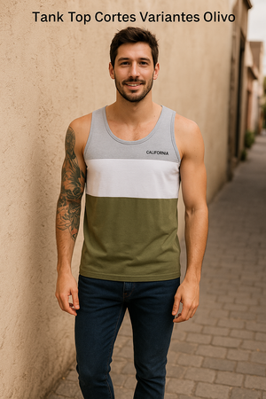 Tank Top  Cortes Variantes Olivo (8386935783647)