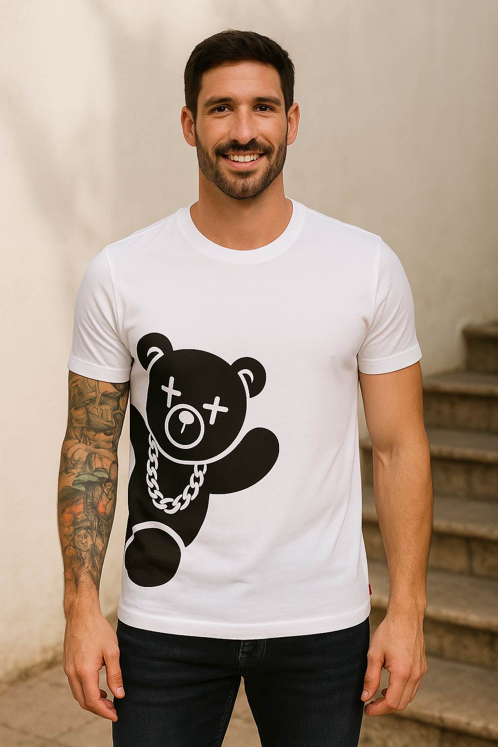 Playera Para Caballero Oso Bling Bling (8264327135455)