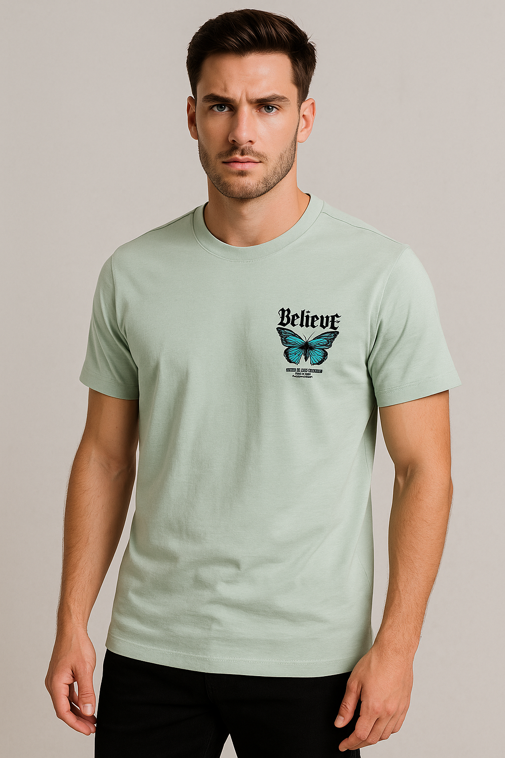 Playera Caballero MC / BELIEVE  MEN (9015701536991)