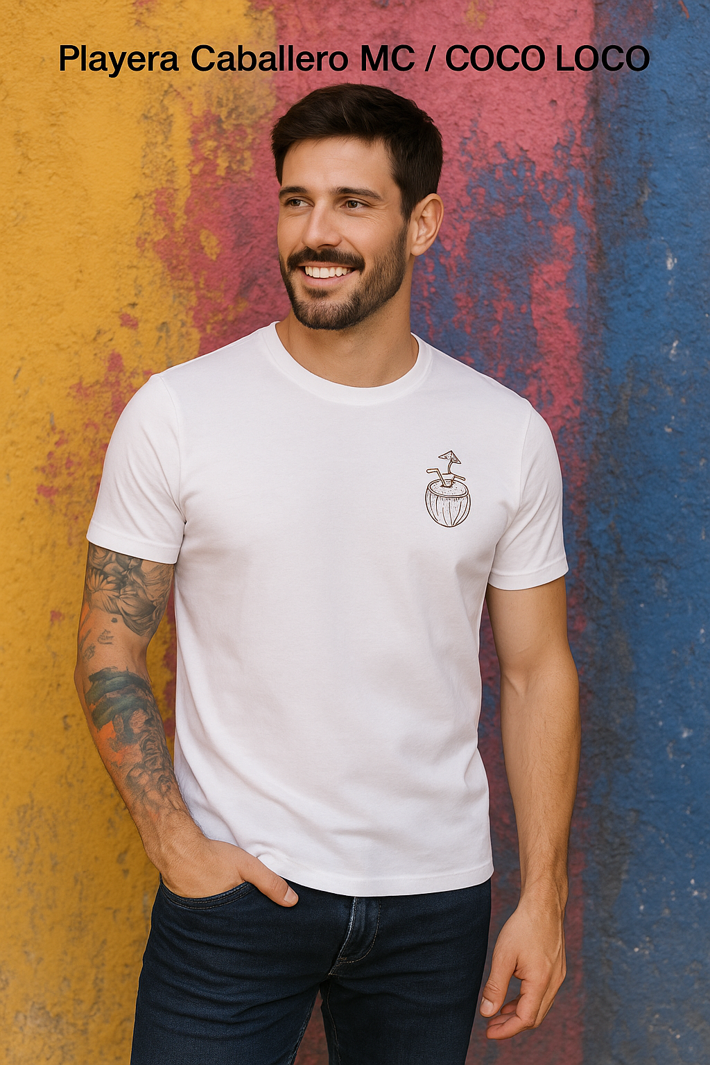 Playera Caballero MC  / COCO LOCO (8950602268895)