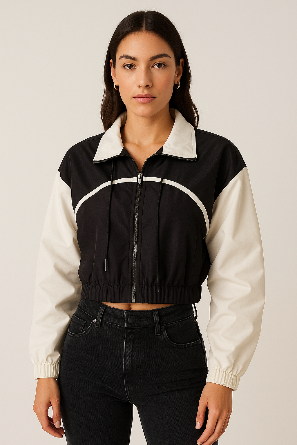Chamarra dama ML / Crop combinacion (8889488277727)