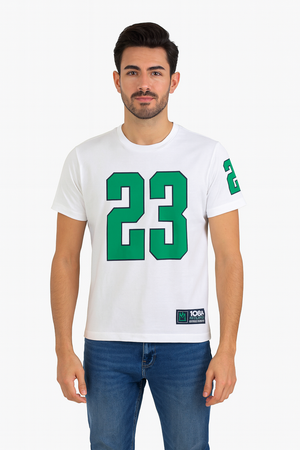 Playera Caballero MC / 23 BLANCO