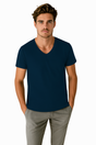 Playera Caballero MC / BASICA CUELLO "V" MIDNIGHT (9123085582559)