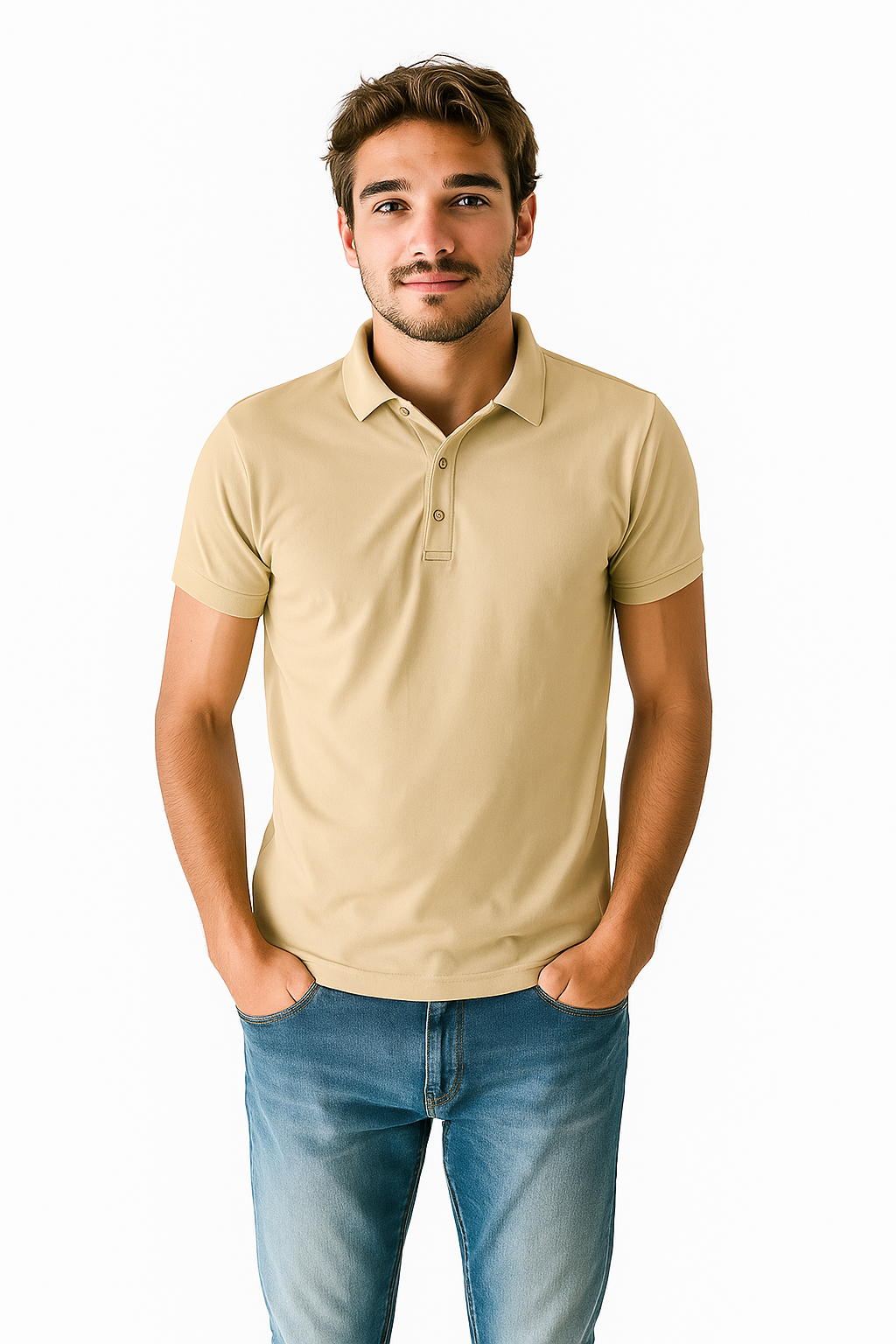 Polo Caballero MC / POLO BASICA OATMILK (9088460292319)