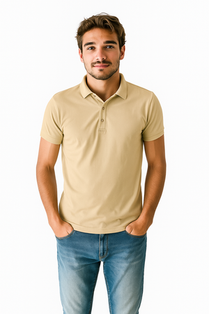 Polo Caballero MC / POLO BASICA OATMILK (9088460292319)