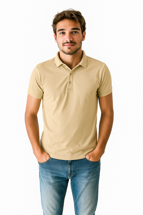 Polo Caballero MC / POLO BASICA OATMILK (9088460292319)