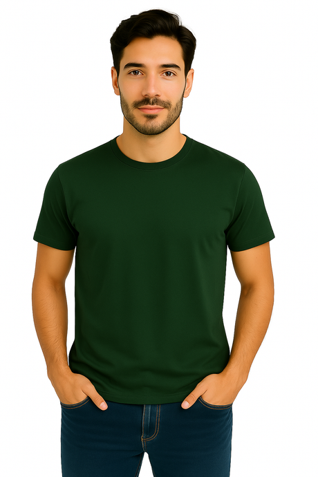 Playera Caballero MC / BASICA CUELLO REDONDO  JET/SET (9123167699167)