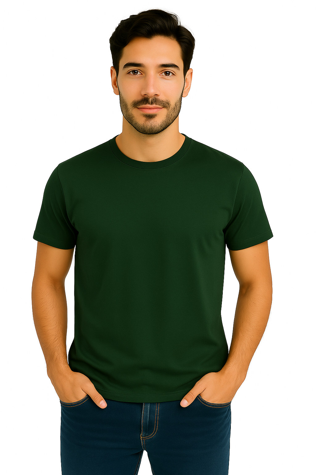 Playera Caballero MC / BASICA CUELLO REDONDO DEEP (9123133882591)
