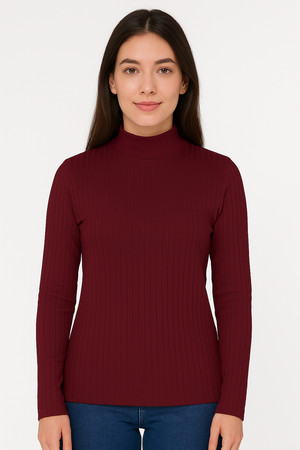 Playera Dama ML / Básico Cuello Ruso VIN (9126823002335)