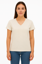 Playera Dama MC /  BASICA CUELLO "V" CHIFON  JASPEADOAVENA (9123204301023)