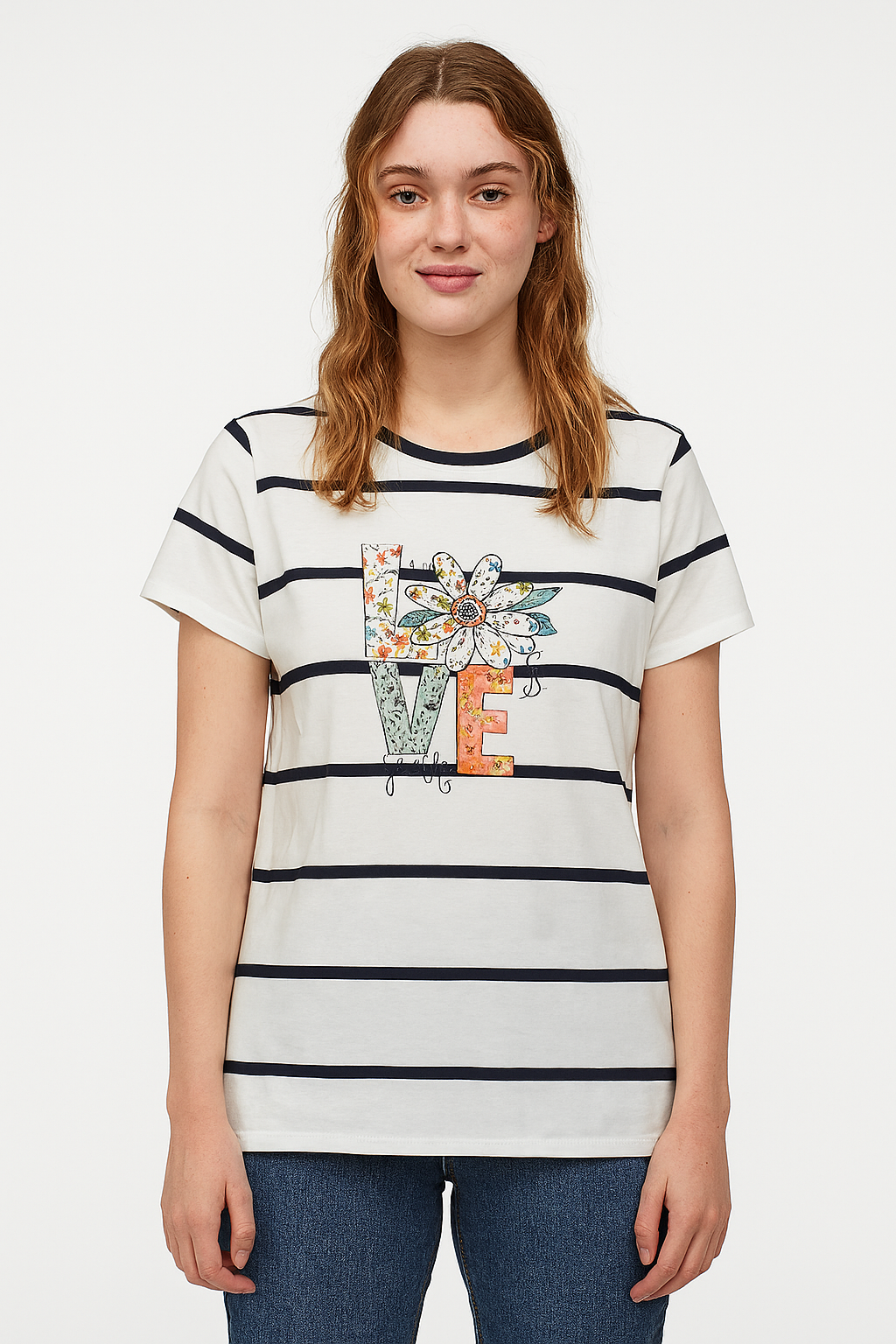 Playera Dama MC / LOVE RAYAS (8946304090335)