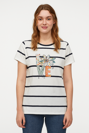 Playera Dama MC / LOVE RAYAS (8946304090335)