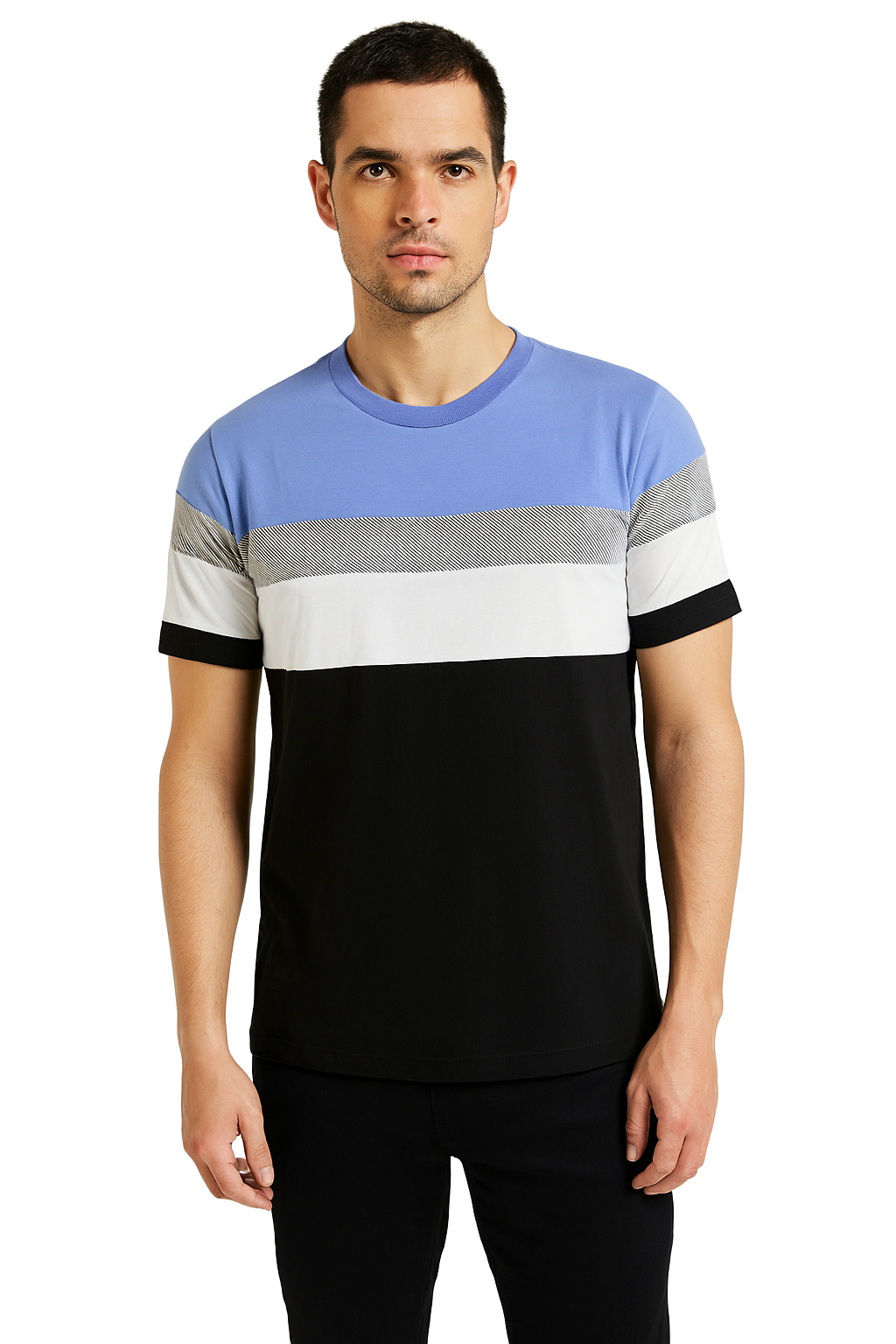 Playera Caballero MC / Cortes y Rayas (8850140168415)