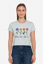 Playera Dama MC / BLOOM CIELO (9042768888031)