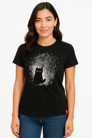 Playera Para Dama Gato Tunel (8771980460255)