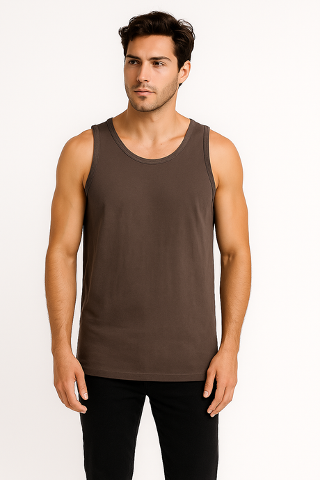 Tank Top Caballero / TANK TOP BASICA  GRIS/RATA (8815843410143)