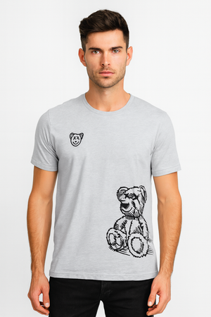 Playera Caballero MC / OSO DOBLE GRIS/CLARO