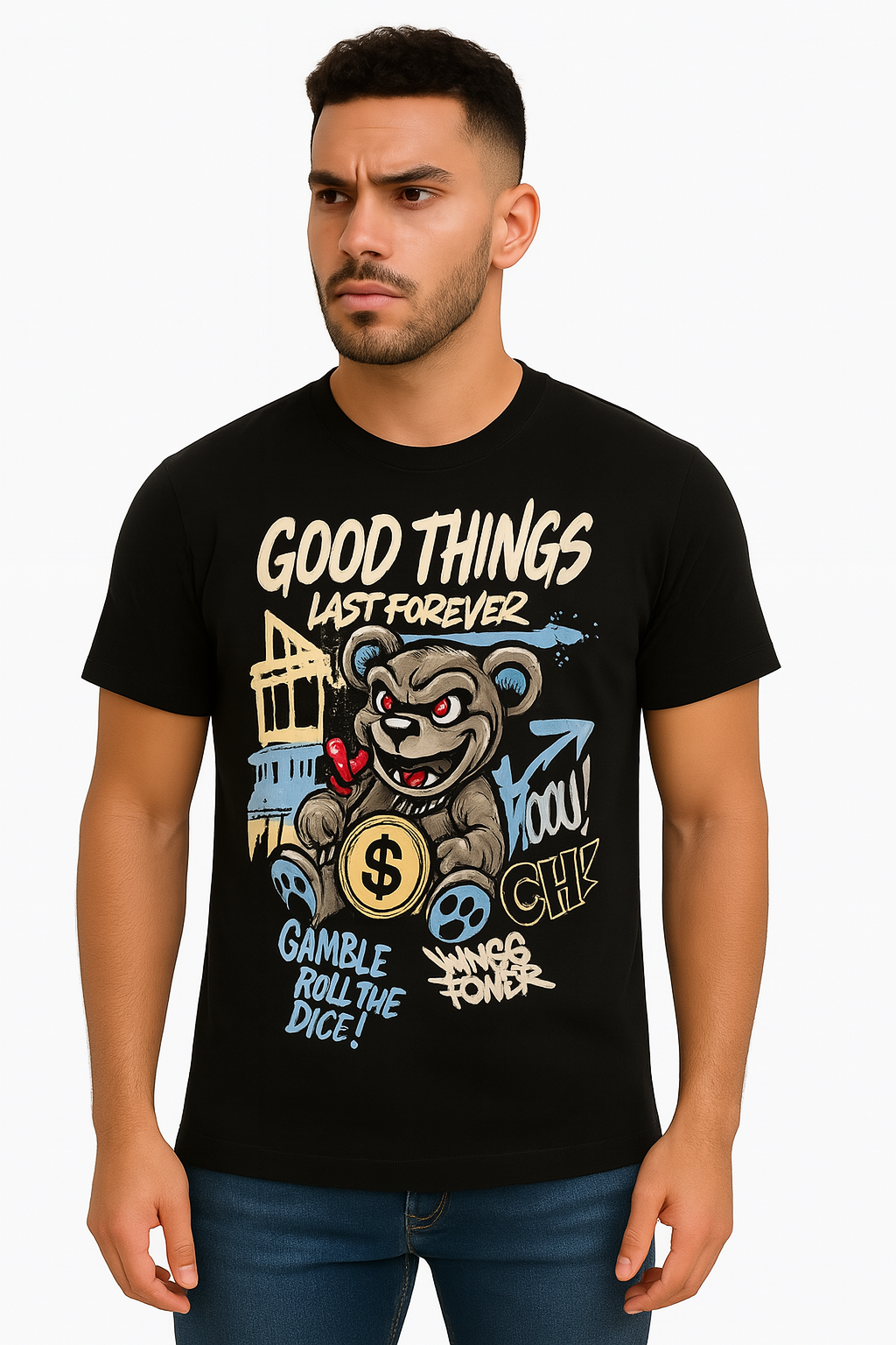 Playera Caballero MC  / GOOD THINGS (8890448675039)