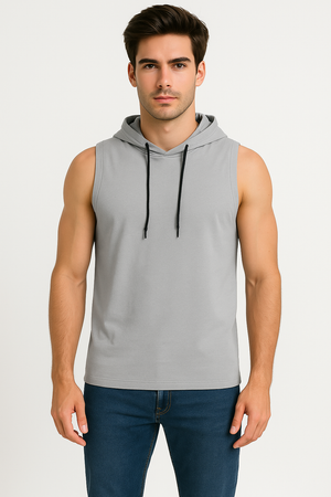 TANK TOP BASICA CON CAPUCHA RATA/GRIS (9042778915039)